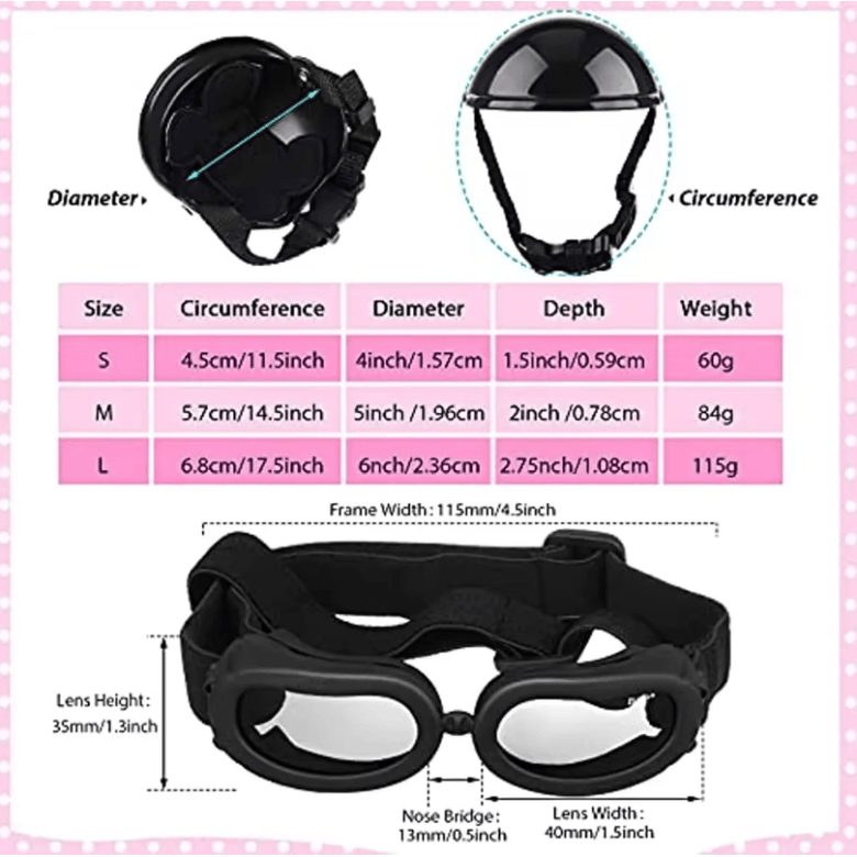 AE Collars Pet Goggles/Sunglasses