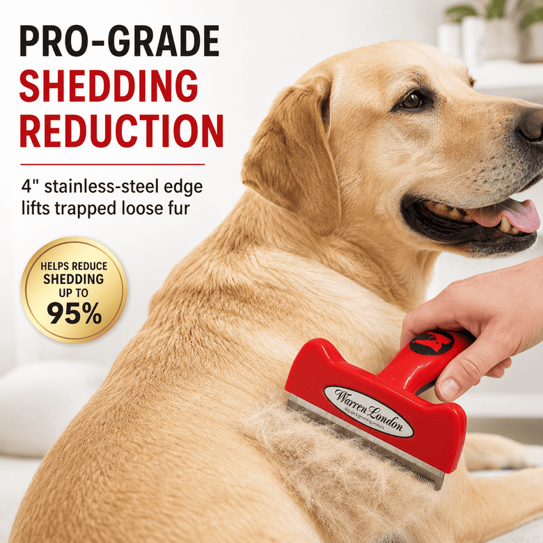 Warren London Leashes, Collars & Accessories Warren London Long Hair Deshedding Brush