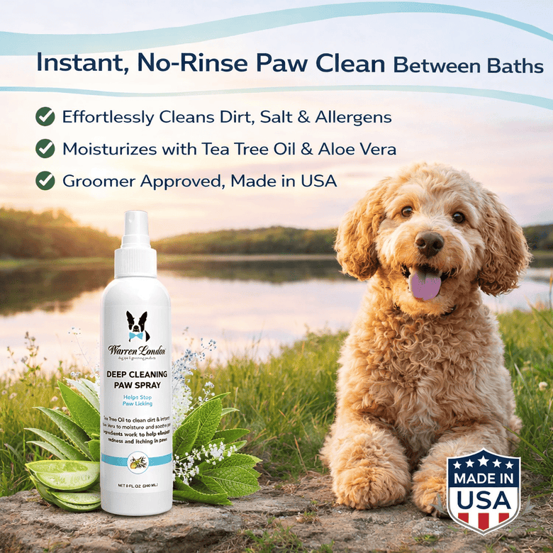Warren London Spa Product Deep Cleaning Paw Spray for Dogs