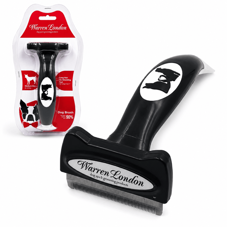 Warren London Leashes, Collars & Accessories Medium 2.5" Brush (25 - 50 lbs) Warren London Long Hair Deshedding Brush