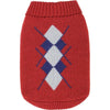 Parisian Pet® Dog Apparel Red / SM Argyle Dog Sweater - Red or Blue