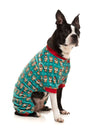 FuzzYard Pajamas Christmas Disco Deers Green Holiday Dog Pajamas