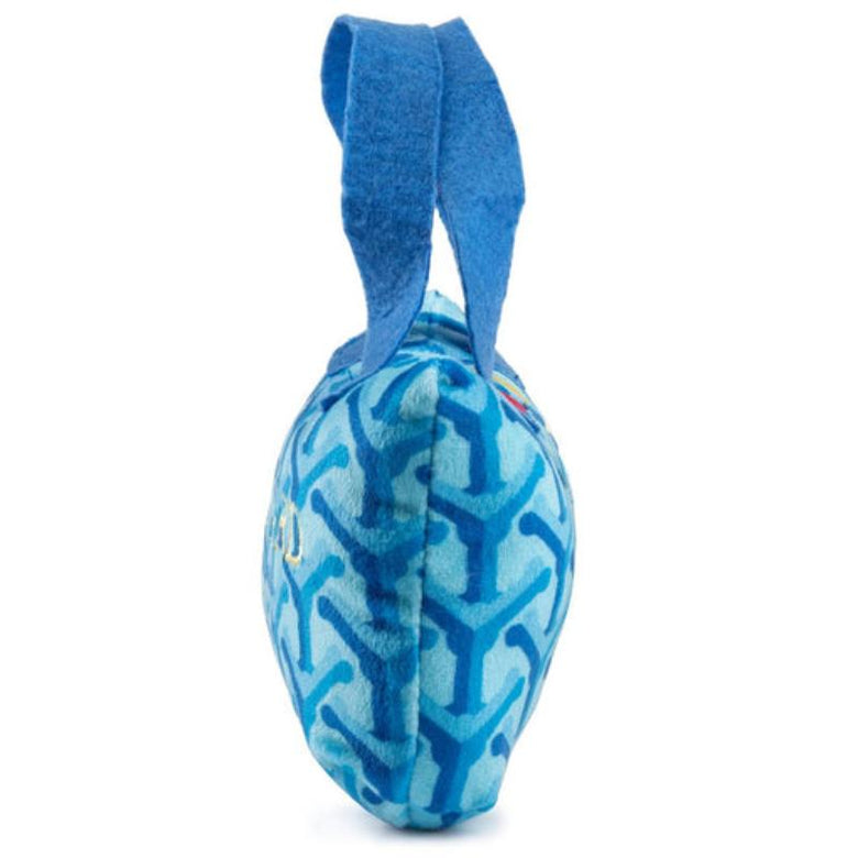 Haute Diggity Dog dog toys Grrryard Blue Handbag Squeaker Plush Dog Toy