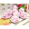 AE - TYPS Dog Apparel Pink Bow Dog Sandals - 4 PC set