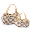 Checker Chewy Handbag Plush Squeaky Dog Toy - 3 sizes
