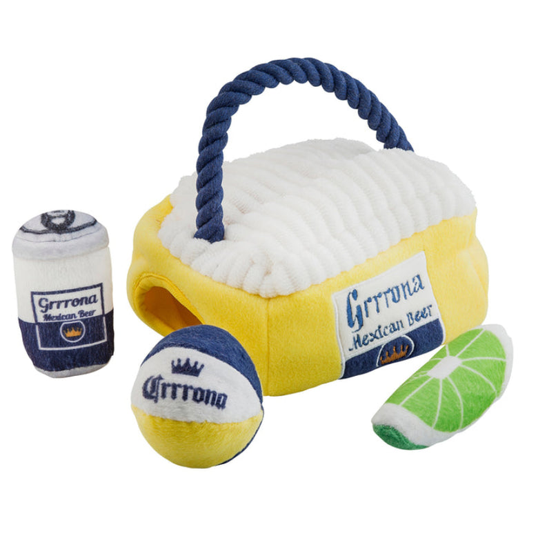 Grrrona Cooler Interactive Activity House Dog Toy Set - 4Pc