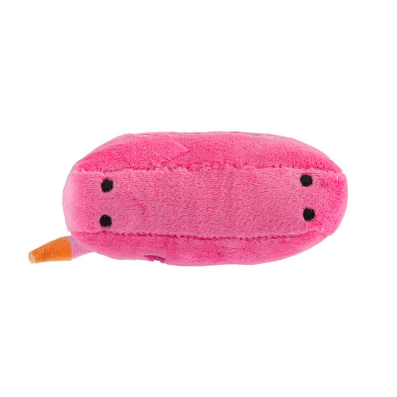Barkin Bag Pink w/ Scarf Plush Squeaky Dog Toy