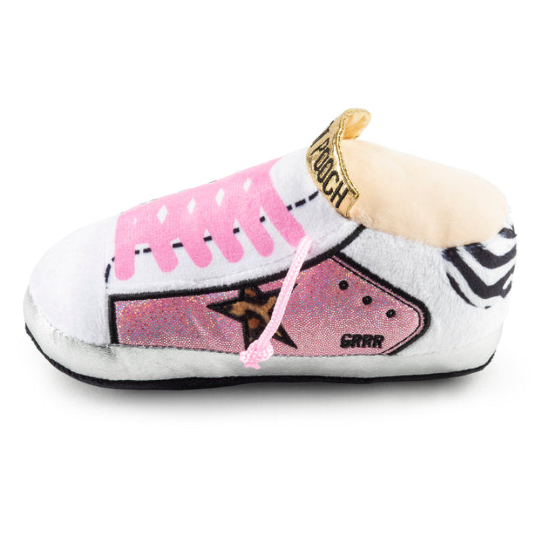 Golden Pooch Pink Shoe Plush Squeaky Dog Toy