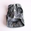AE-AES Jackets Black Distressed Denim Pet Vest