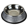 AE-SLIFE Bowls SLVR Bling Stainless Steel Dog Bowls in 2 Colors