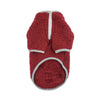 Ivory Ella Half-Zip Sherpa Fleece Warm Pet Pullover/ Sweater - Cranberry