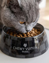 Black Checker Chewy Stylish Pet Bowl - Size Medium