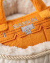 Barkin Bag Orange Plush Squeaky Dog Toy