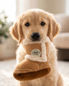 Pugg Boot Brown Plush Squeaky Dog Toy