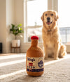 Woofs Beer Bottle Plush Squeaky Dog Toy