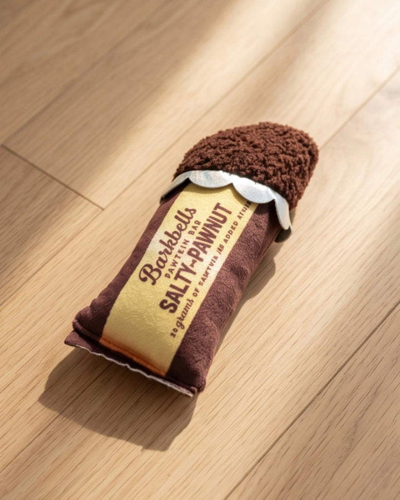 Barkbells Pawtein Bar Plush Squeaky Dog Toy