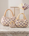 Checker Chewy Handbag Plush Squeaky Dog Toy - 3 sizes