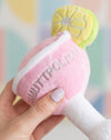 Cosmuttpolitan with Lemon Plush Squeaker Dog Toy