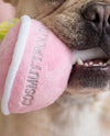 Cosmuttpolitan with Lemon Plush Squeaker Dog Toy