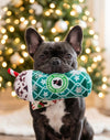 Starbarks Puppermint Mocha Green Stars Cup Christmas Holiday Plush Squeaky Dog Toy
