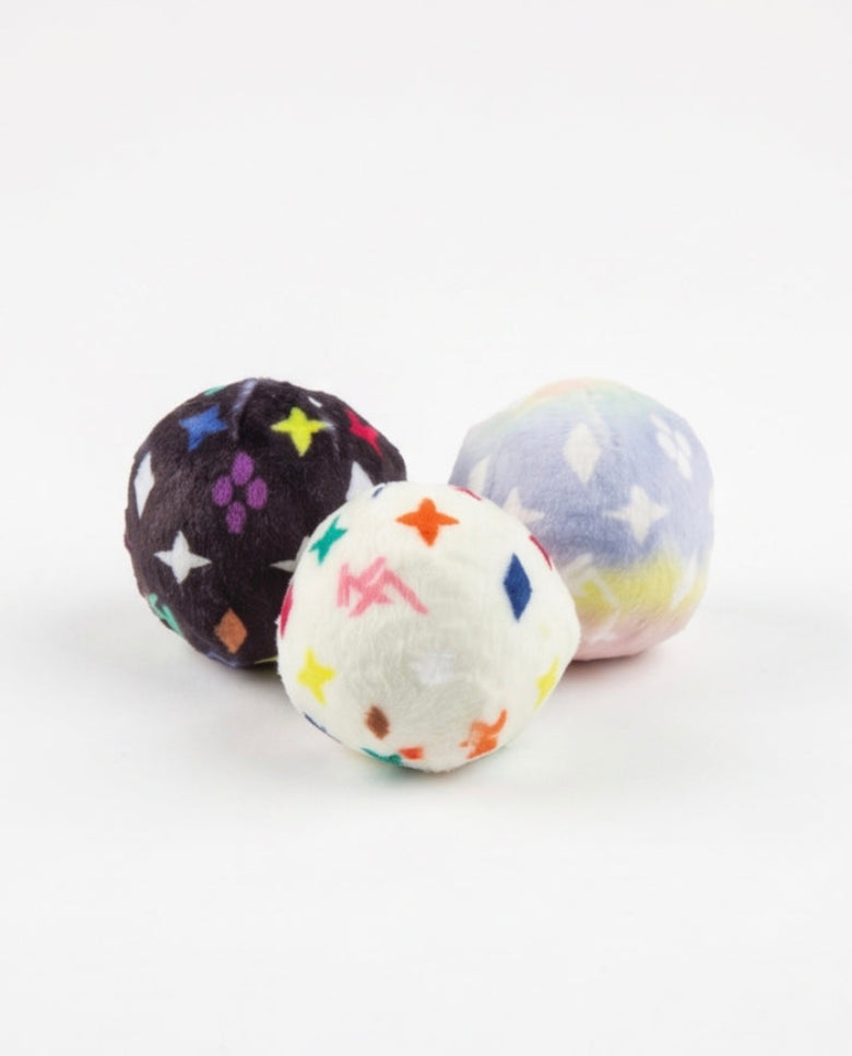 Kitty V Balls (Mono) Cat Toy Set - 3 PC