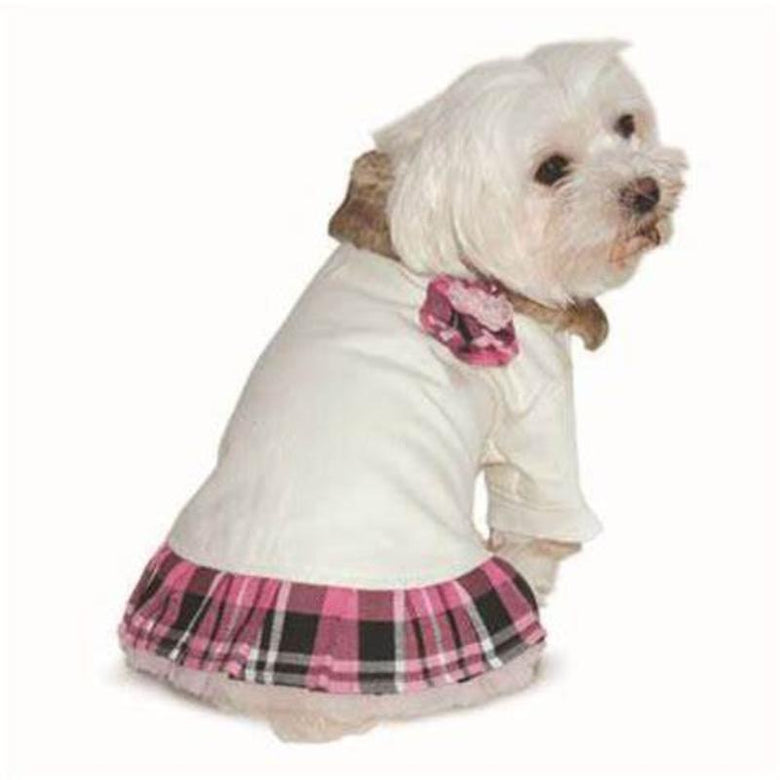 Dogo Pet Fashions Dresses XS Chelsea Pink Plaid Dog Dress - Only Available in Size XS