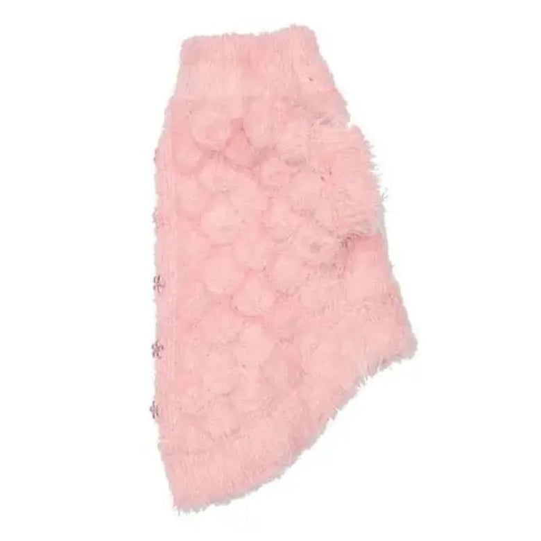 Barker's Bowtique Sweaters Blossom Feather Soft with Flower Buttons Warm Dog Sweater - Pink
