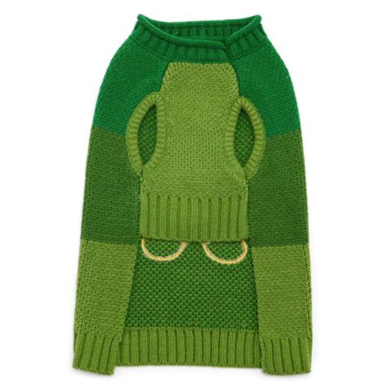 Gingerbread Man Green Christmas Holiday Dog Sweater