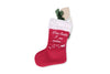 Merry Woofmas Good Dog Stocking Christmas Holiday Plush Dog Toy Set - 2Pc