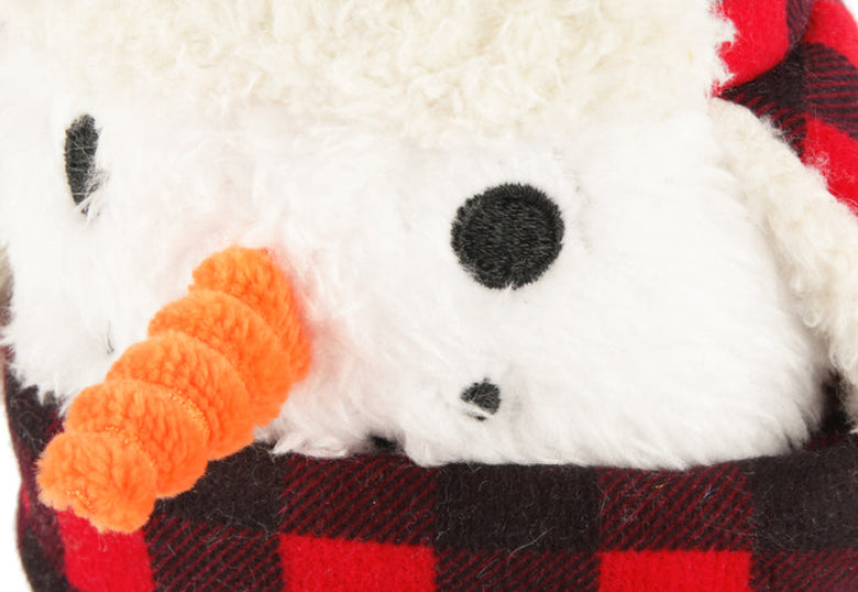 Home for the Holidays Blizzard Buddy Christmas Snowman Plush Squeak Dog Toy