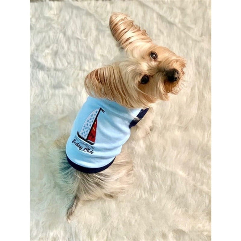 Parisian Pet Tee's XXS Sail Boat Dog Tee