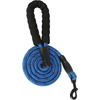 AE - BOBITSTORE Leashes DBlu Nylon Reflective Rope Leash with Padded Grip