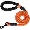 AE - BOBITSTORE Leashes Orng Nylon Reflective Rope Leash with Padded Grip