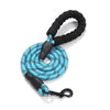 AE - BOBITSTORE Leashes LBlu Nylon Reflective Rope Leash with Padded Grip