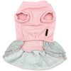 Parisian Pet Dog Apparel Ribbed Winter Bows Dog Dress
