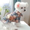 AE Dresses Autumn Coffee Plaid Dog Dress