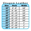 Mirage Pet Products Collars One Row Clear Jeweled Dragon Skin Genuine Leather Dog Collar