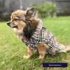 The Worthy Dog Jackets Tan Plaid London Dog Raincoat