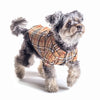 The Worthy Dog CollardShirts Tan Plaid Collared Dog Shirt