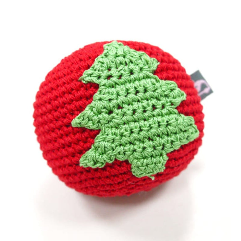 DogoPet.com Crochet Toys Christmas Tree Ball Crochet Toy