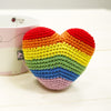 DogoPet.com Crochet Toys Rainbow Heart Crochet Toy