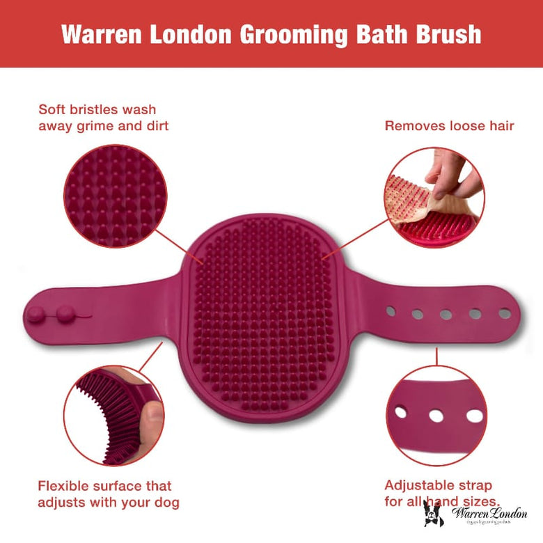 Warren London Pet Combs & Brushes Grooming Bath Brush
