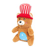 Cheeky Chumz Americana Patriotic Bear Plush Squeaky Dog Toy