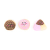 Burrow Pan Dulce Pink Box Plush Squeaky Dog Toy Set - 4 Pc