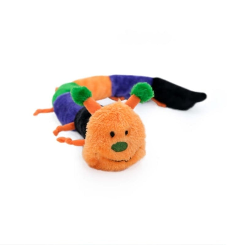 Zippypaws dog toys Halloween Caterpillar Deluxe with 7 Squeakers Plush Long Dog Toy
