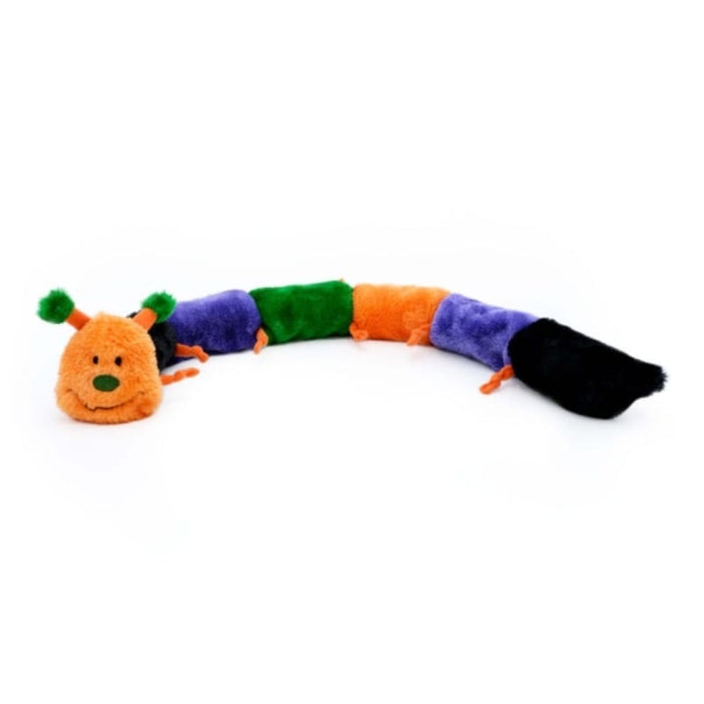 Zippypaws dog toys Halloween Caterpillar Deluxe with 7 Squeakers Plush Long Dog Toy
