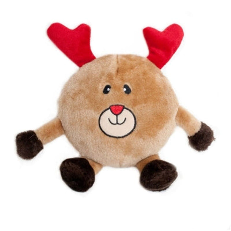 Zippypaws dog toys Holiday Brainey Reindeer Christmas Dog Toy