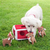 ZippyPaws dog toys Holiday Burrow - Reindeer Pen Interactive Dog Toy