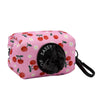 SASSY WOOF Waste Bag Dispenser Mon Cherry (Fruits) Pink Dog Waste Bag Holder