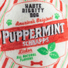 Puppermint Schnapps Bottle Christmas Holiday Plush Squeaky Dog Toy